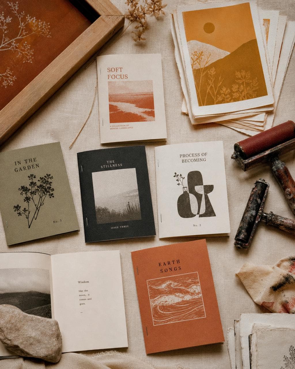 Zines riso editorial moodboard