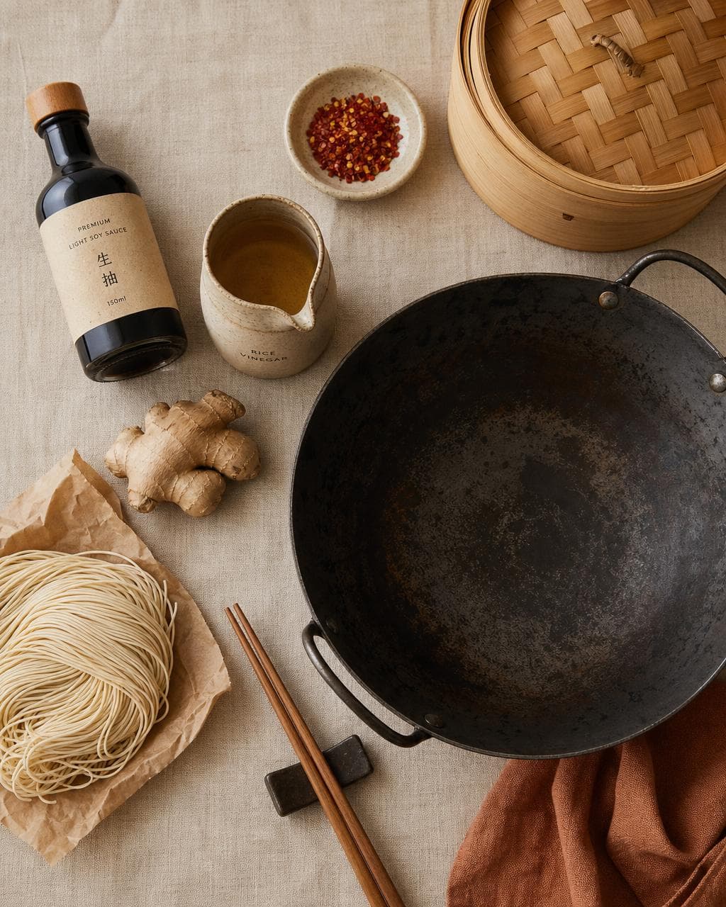 Asian pantry editorial moodboard