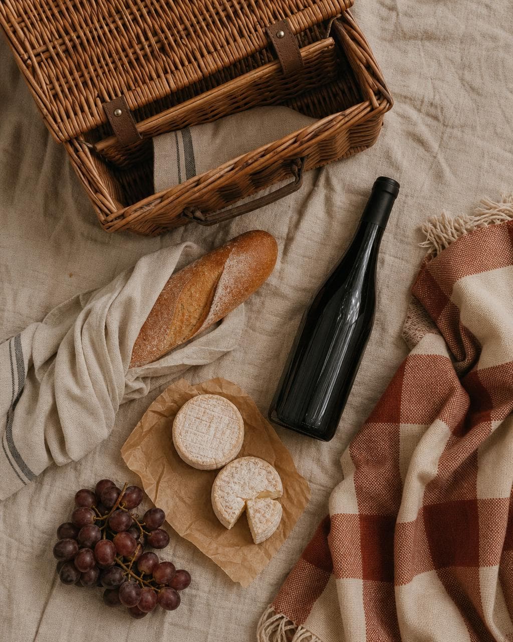 Picnic prep editorial moodboard