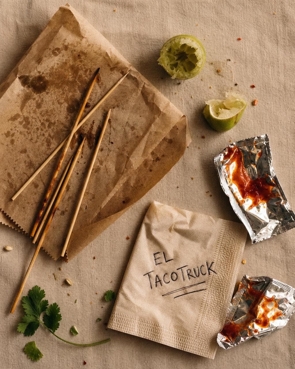 Street food editorial moodboard