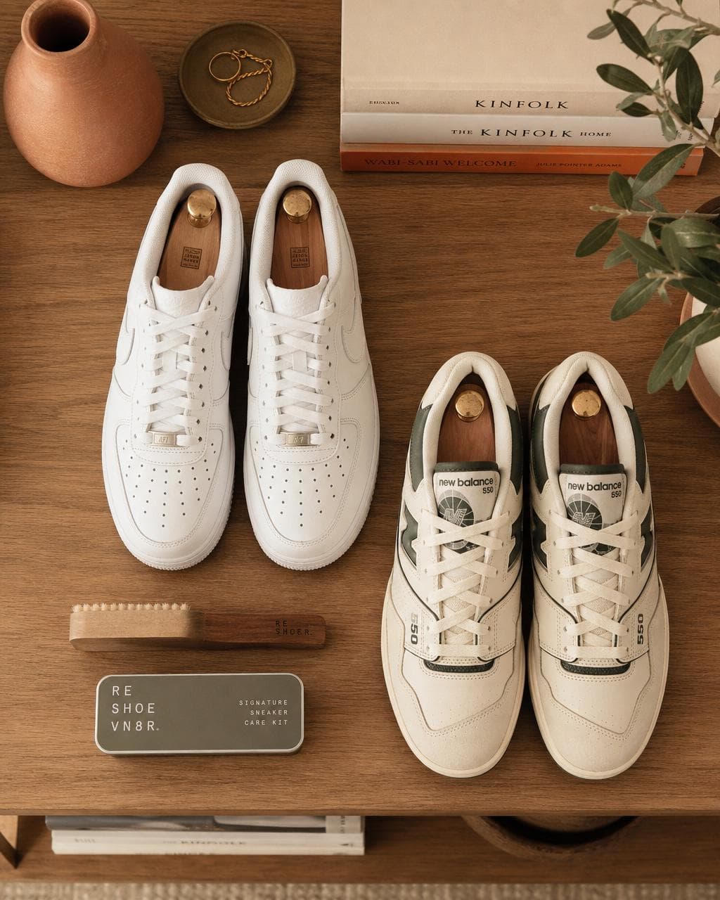 Minimal sneakers editorial moodboard