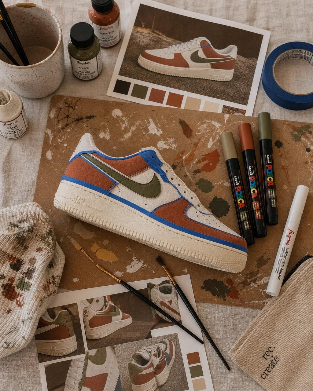 Sneaker custom editorial moodboard