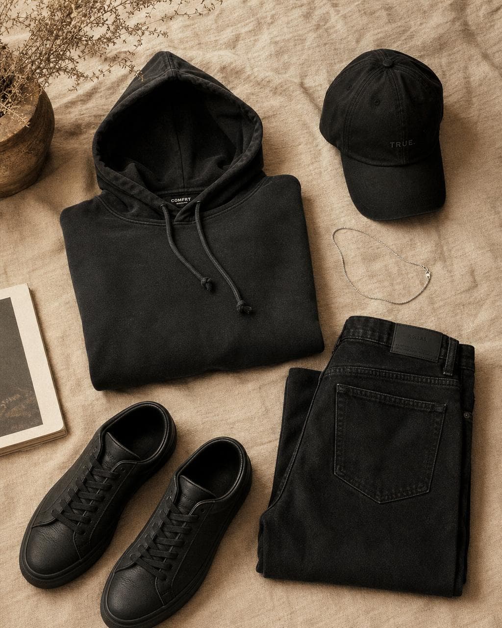 Monochrome editorial moodboard