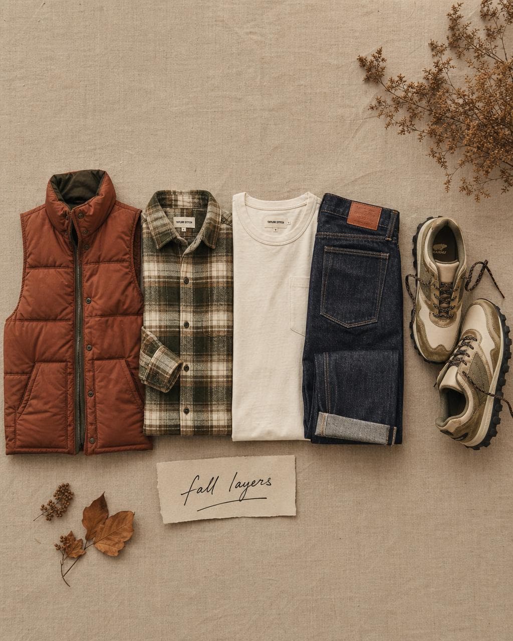 Fall layers editorial moodboard