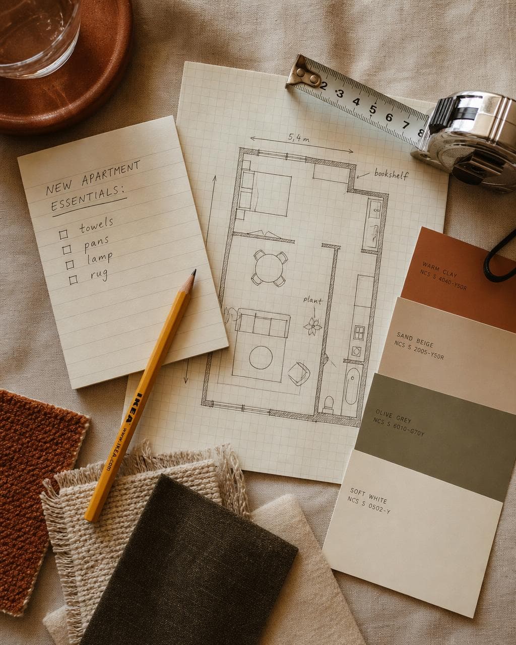 New apartment editorial moodboard