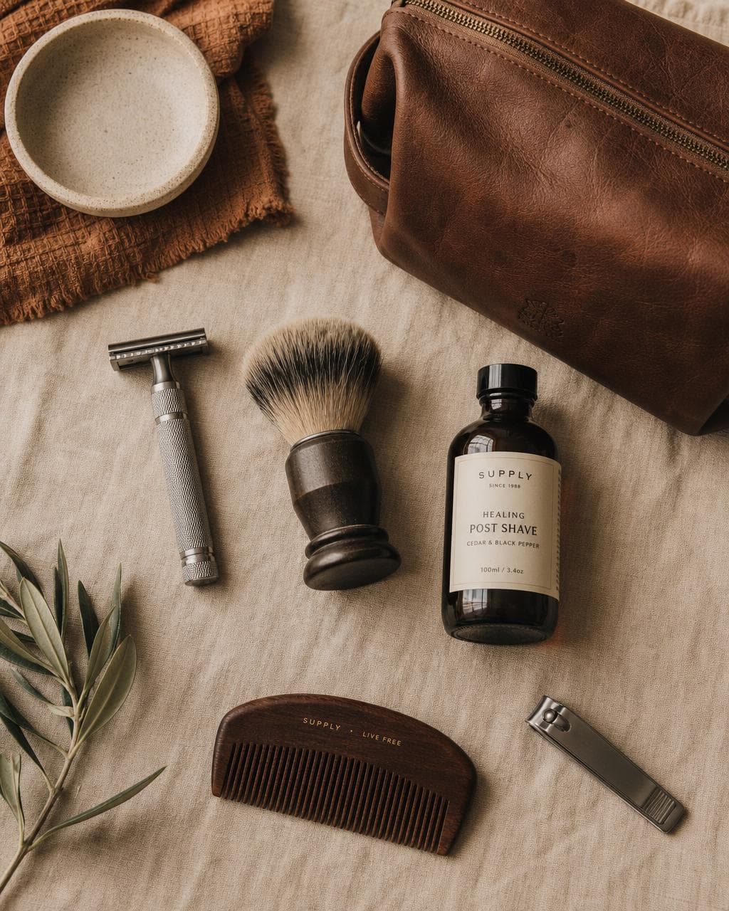 Grooming editorial moodboard