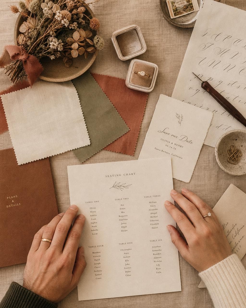 Wedding editorial moodboard